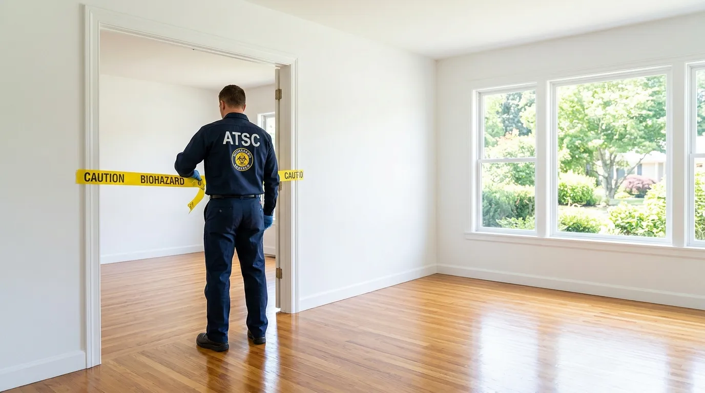 Certified biohazard cleanup crew performing Decomposition Cleanup in Bay Village